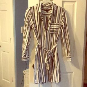 Banana Republic striped shirt dress